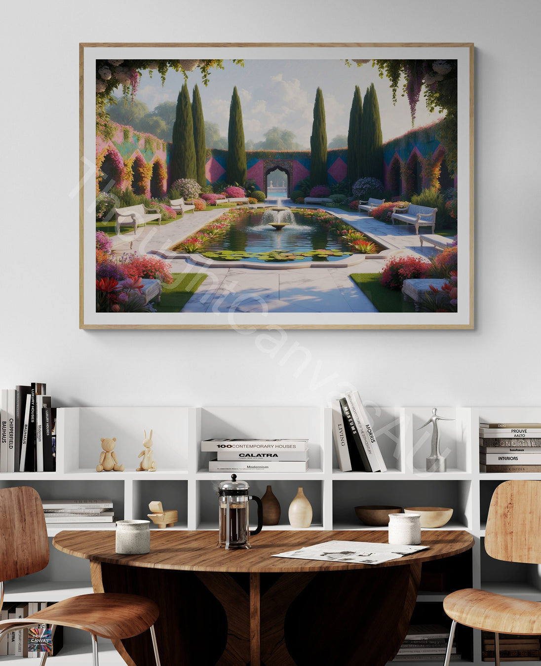 Mughal Garden Wall Art | Digital Print | Indian Palace Art |  Floral Botanical Print | Mughal Aesthetic | Home Decor | Instant Download | 6 - Shoppers Haven  - Digital     