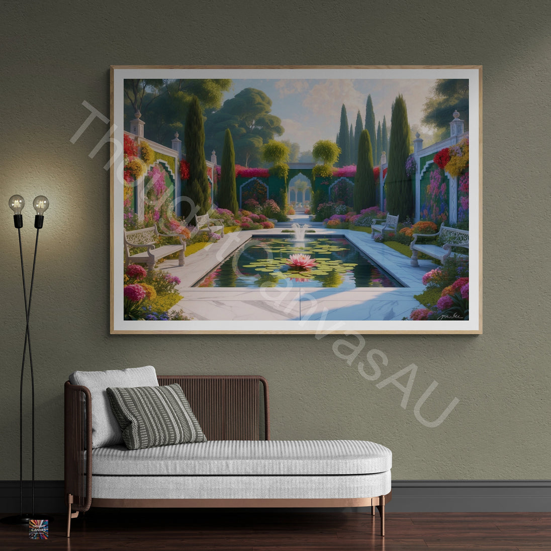 Mughal Garden Wall Art | Digital Print | Indian Palace Art |  Floral Botanical Print | Mughal Aesthetic | Home Decor | Instant Download | 5 - Shoppers Haven  - Digital     