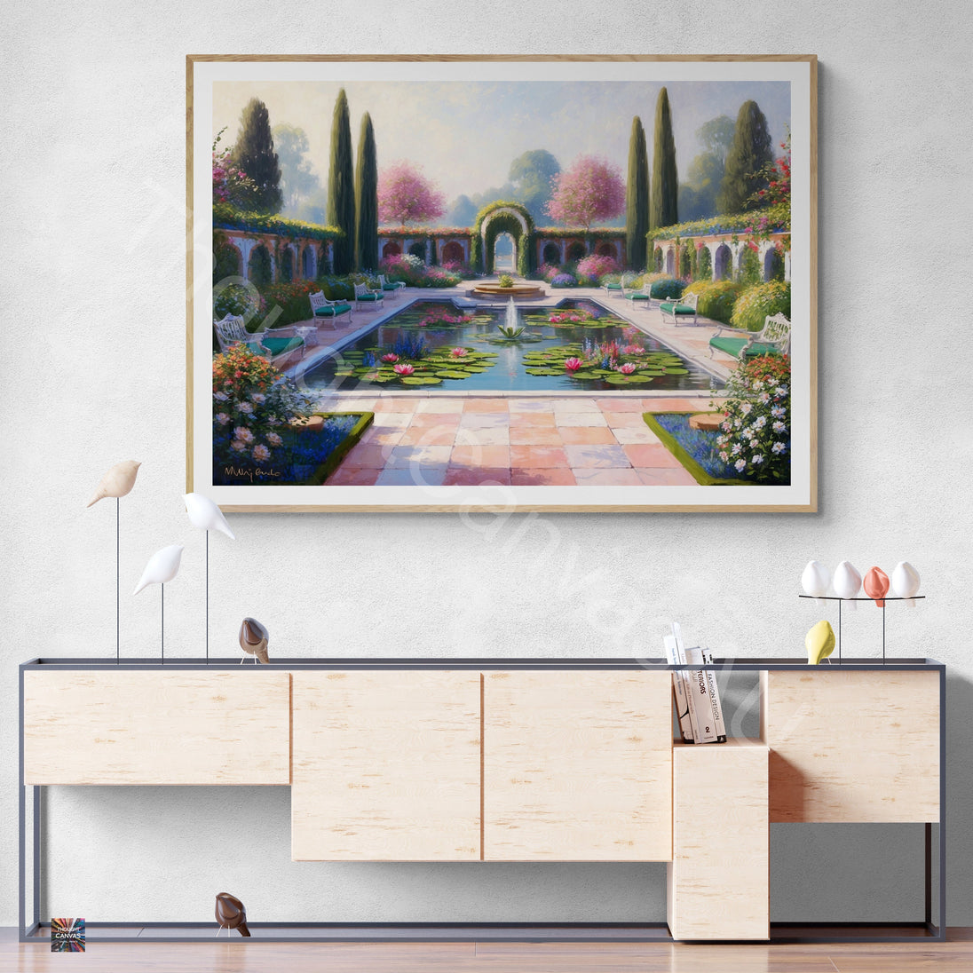 Mughal Garden Wall Art | Digital Print | Indian Palace Art |  Floral Botanical Print | Mughal Aesthetic | Home Decor | Instant Download | 4 - Shoppers Haven  - Digital     