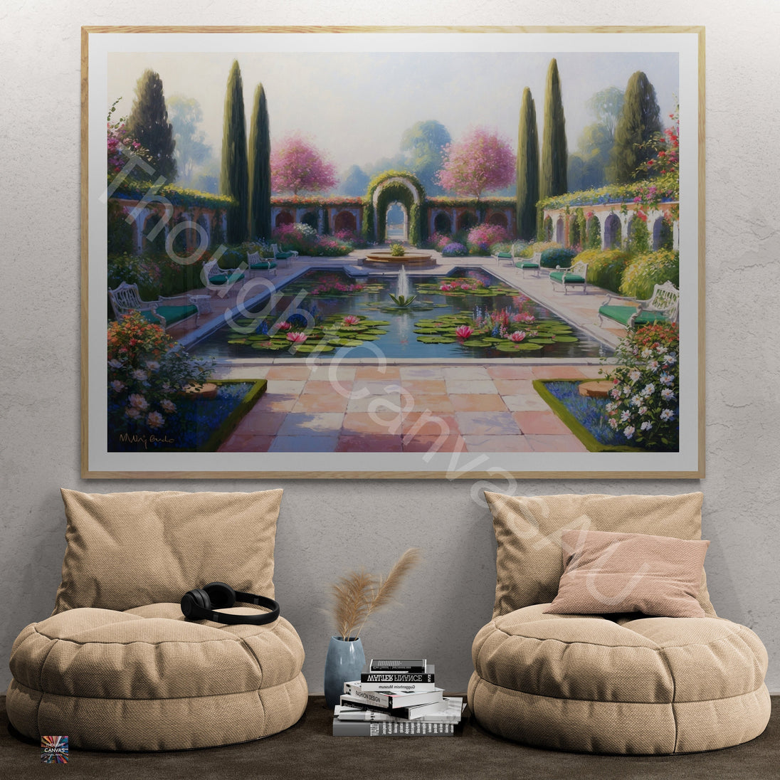 Mughal Garden Wall Art | Digital Print | Indian Palace Art |  Floral Botanical Print | Mughal Aesthetic | Home Decor | Instant Download | 4 - Shoppers Haven  - Digital     