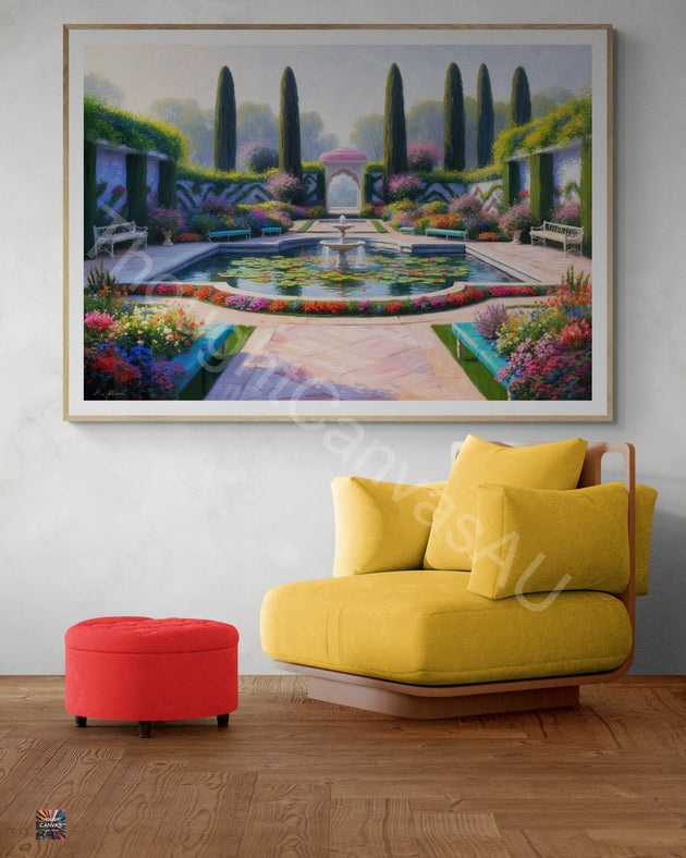 Mughal Garden Wall Art | Digital Print | Indian Palace Art |  Floral Botanical Print | Mughal Aesthetic | Home Decor | Instant Download | 3 - Shoppers Haven  - Digital     