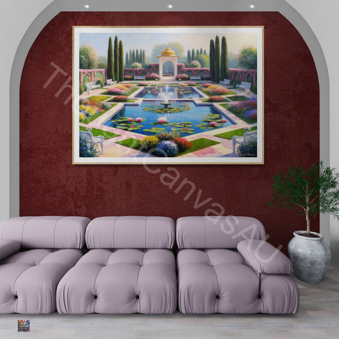 Mughal Garden Wall Art | Digital Print | Indian Palace Art |  Floral Botanical Print | Mughal Aesthetic | Home Decor | Instant Download | 2 - Shoppers Haven  - Digital     