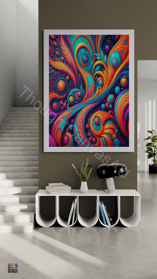 Maximalist Digital Wall Art | Bold & Colorful Printable Art | Eclectic Home Decor | Layered Patterns | Pattern Overload | Instant Download | 5 - Shoppers Haven  - Digital     