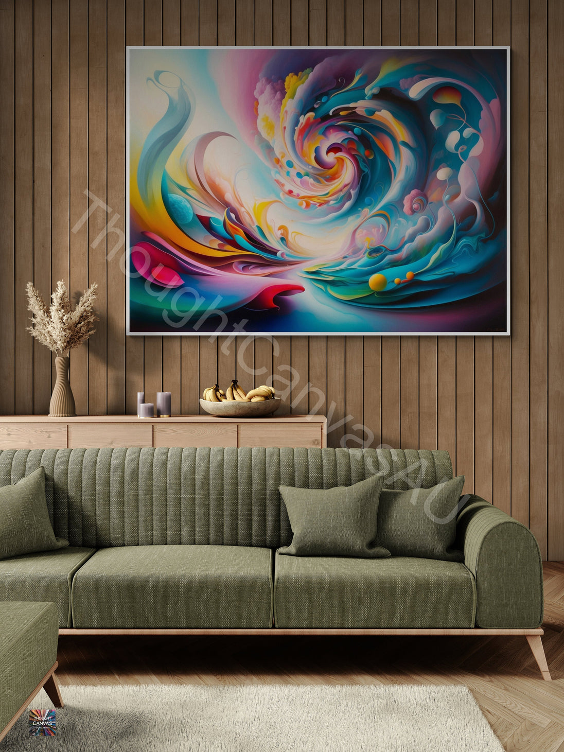 Original Abstract Painting | Dreamscape | Vibrant Swirling Colors | Surreal Art | Ethereal Whimsy | Fluid Shapes | Instant Download | 3 - Shoppers Haven  - Digital     