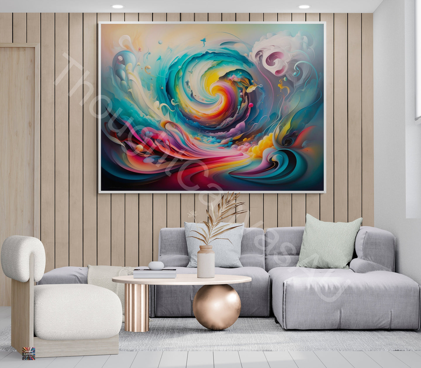 Original Abstract Painting | Dreamscape | Vibrant Swirling Colors | Surreal Art | Ethereal Whimsy | Fluid Shapes | Instant Download | 1 - Shoppers Haven  - Digital     