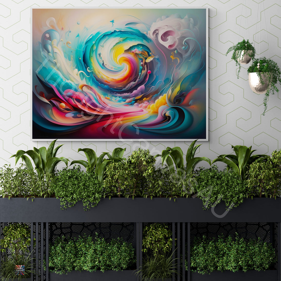 Original Abstract Painting | Dreamscape | Vibrant Swirling Colors | Surreal Art | Ethereal Whimsy | Fluid Shapes | Instant Download | 1 - Shoppers Haven  - Digital     