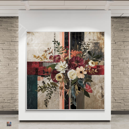 Maximalist Textured Painting | Floral Abstract | Layered Grunge Aesthetic | Floral Symphony | Rich Textures | Instant Download | 2 - Shoppers Haven  - Digital     