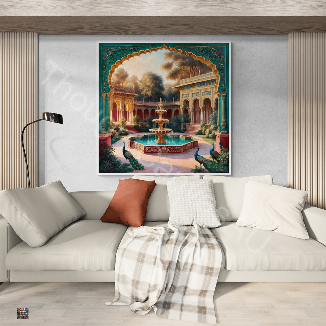 Mughal Garden Wall Art | Digital Print | Indian Palace Art |  Peacock Print | Mughal Aesthetic | Home Decor | Instant Download | 3 - Shoppers Haven  - Digital     