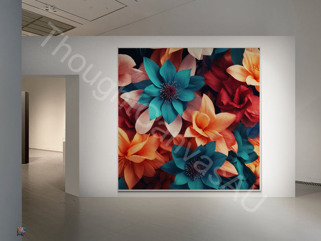 Photorealistic Botanical Abstract Art Print | Floral Wall Art | Vibrant Contemporary Decor | Nature | Botanical Wall Art | Instant Download | 2 - Shoppers Haven  - Digital     