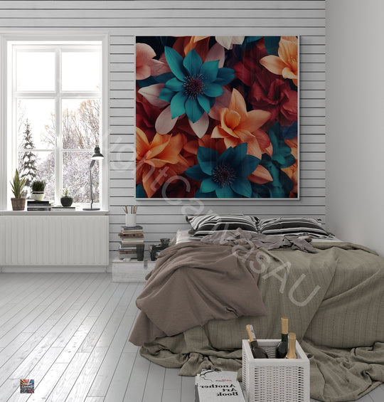 Photorealistic Botanical Abstract Art Print | Floral Wall Art | Vibrant Contemporary Decor | Nature | Botanical Wall Art | Instant Download | 2 - Shoppers Haven  - Digital     