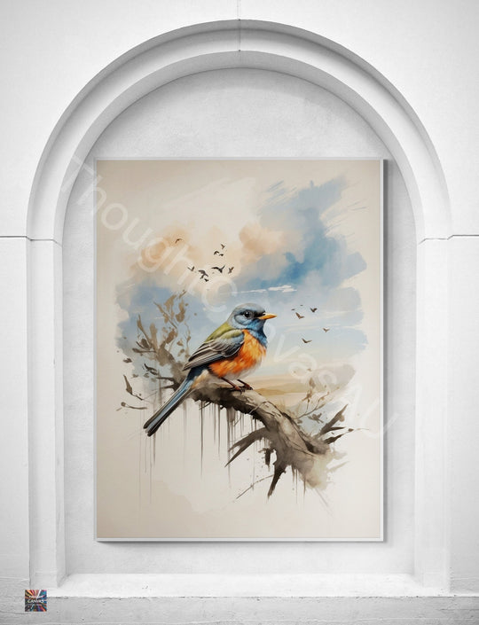 Brush Stroke Bird Wall Art I Flying Bird Painting I Freedom Wall Art I Inspirational Wall Decor I Watercolor Bird Art | Instant Download | 2 - Shoppers Haven  - Digital     