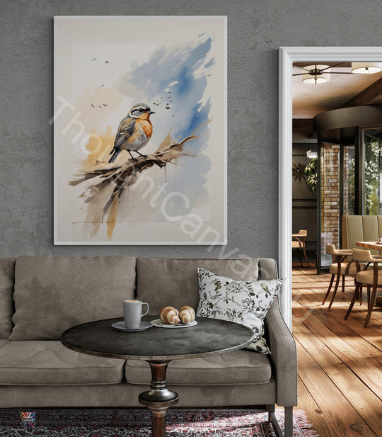 Brush Stroke Bird Wall Art I Flying Bird Painting I Freedom Wall Art I Inspirational Wall Decor I Watercolor Bird Art | Instant Download | 1 - Shoppers Haven  - Digital     