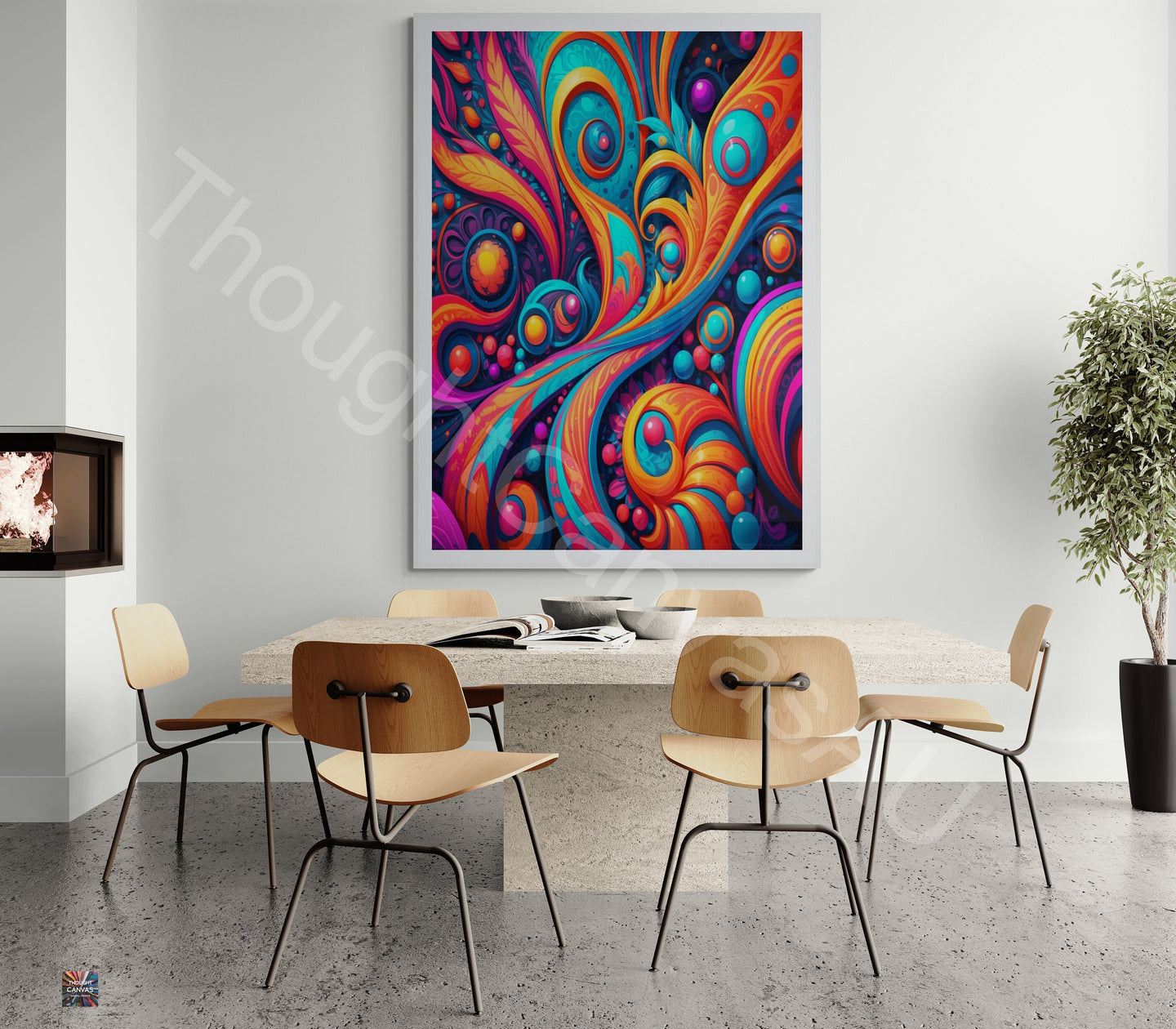 Maximalist Digital Wall Art | Bold & Colorful Printable Art | Eclectic Home Decor | Layered Patterns | Pattern Overload | Instant Download | 5 - Shoppers Haven  - Digital     