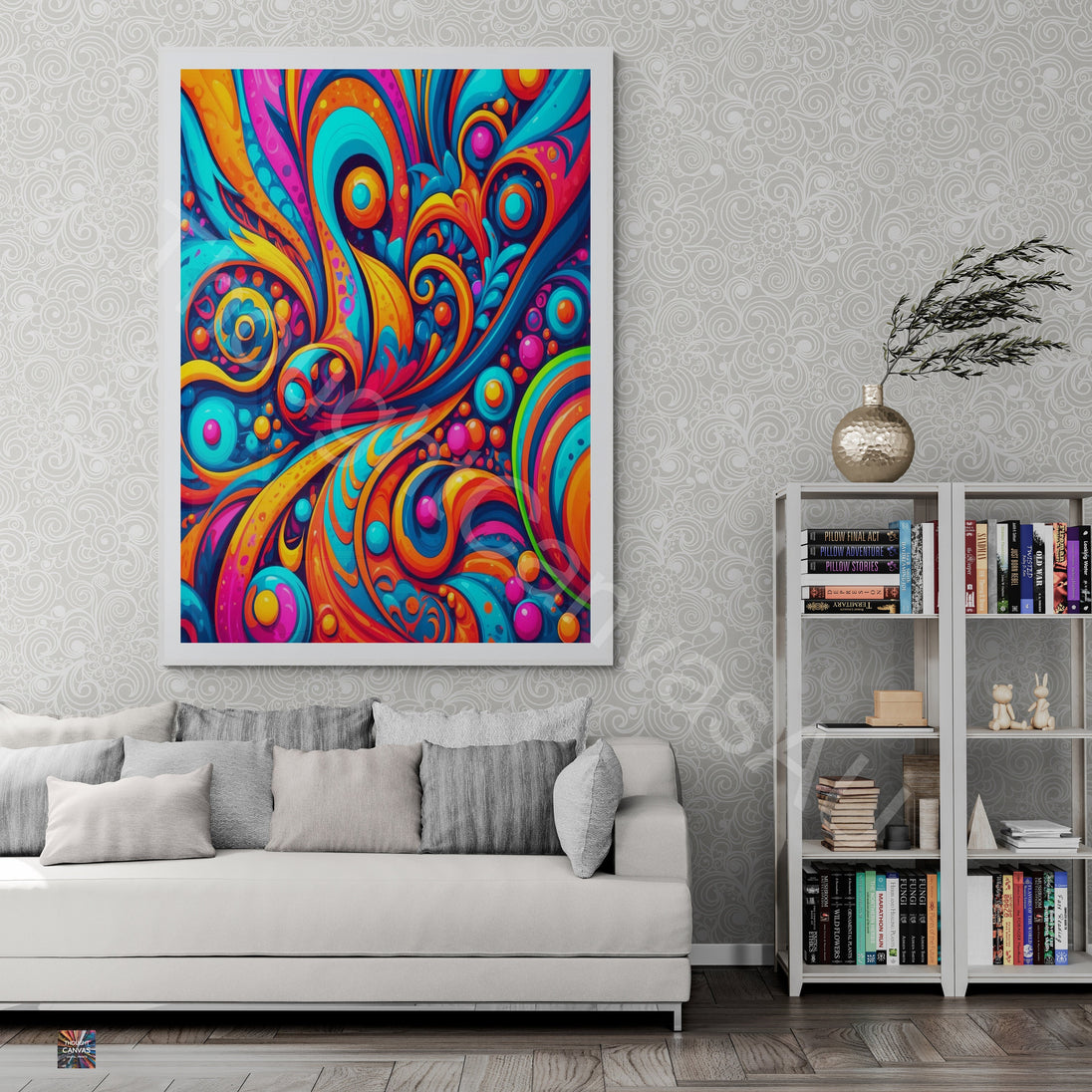 Maximalist Digital Wall Art | Bold & Colorful Printable Art | Eclectic Home Decor | Layered Patterns | Pattern Overload | Instant Download | 4 - Shoppers Haven  - Digital     