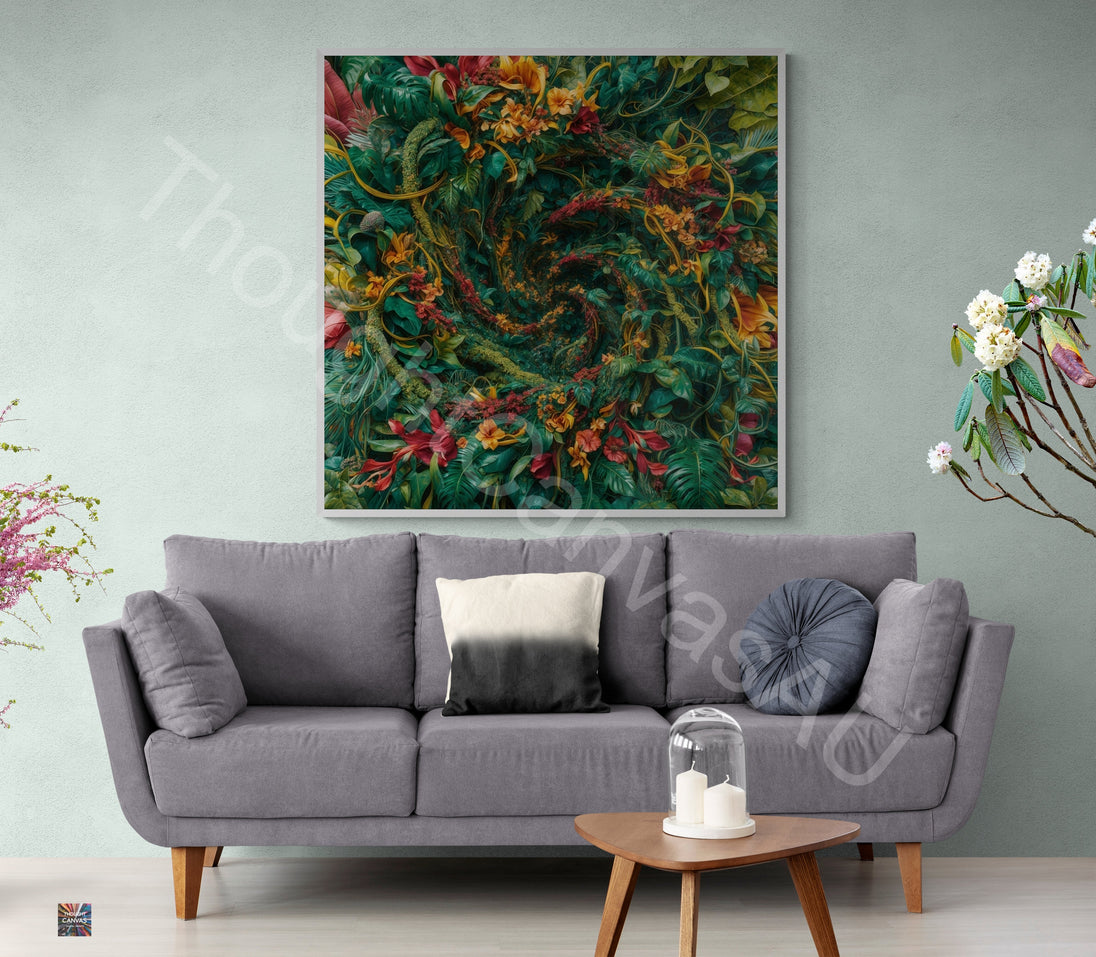 Maximalist Floral Art Print | Large Wall Art | Botanical Wall Decor | Flower Art | Bold Flower Print | Instant Download | 4 - Shoppers Haven  - Digital     