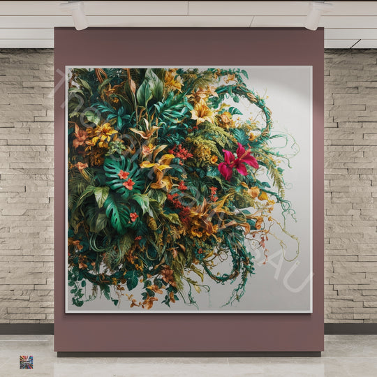 Maximalist Floral Art Print | Large Wall Art | Botanical Wall Decor | Flower Art | Bold Flower Print | Instant Download | 3 - Shoppers Haven  - Digital     