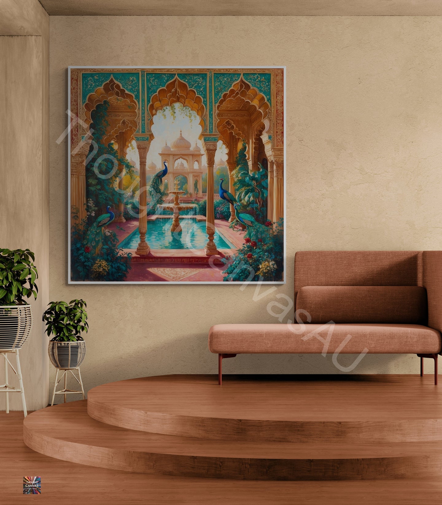 Mughal Garden Wall Art | Digital Print | Indian Palace Art |  Peacock Print | Mughal Aesthetic | Home Decor | Instant Download | 4 - Shoppers Haven  - Digital     