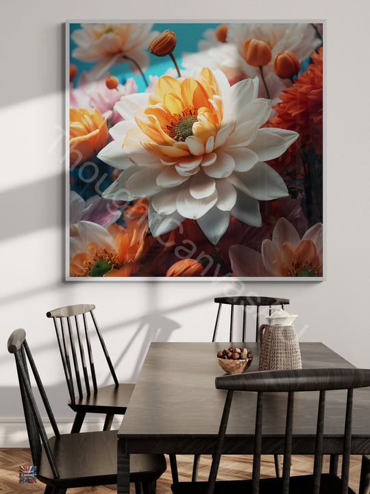 Photorealistic Botanical Abstract Art Print | Floral Wall Art | Vibrant Contemporary Decor | Nature | Botanical Wall Art | Instant Download | 4 - Shoppers Haven  - Digital     