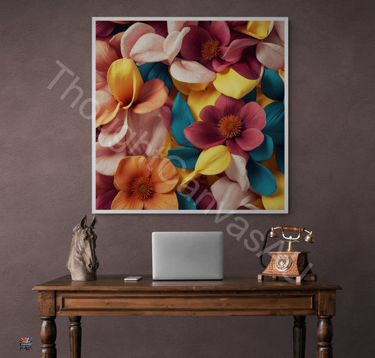 Photorealistic Botanical Abstract Art Print | Floral Wall Art | Vibrant Contemporary Decor | Nature | Botanical Wall Art | Instant Download | 3 - Shoppers Haven  - Digital     