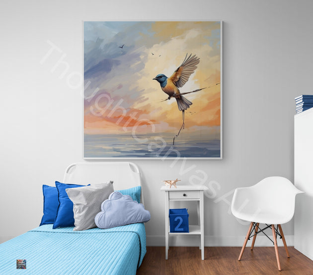 Brush Stroke Bird Wall Art I Flying Bird Painting I Freedom Wall Art I Inspirational Wall Decor I Watercolor Bird Art | Instant Download | 4 - Shoppers Haven  - Digital     