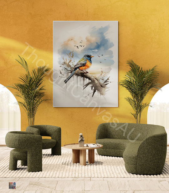 Brush Stroke Bird Wall Art I Flying Bird Painting I Freedom Wall Art I Inspirational Wall Decor I Watercolor Bird Art | Instant Download | 2 - Shoppers Haven  - Digital     