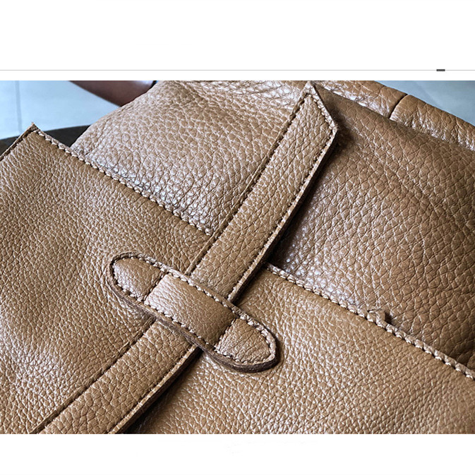 First-Layer Cowhide Leather Casual City Backpack 5 First-Layer Cowhide Leather Casual City Backpack - Image 5