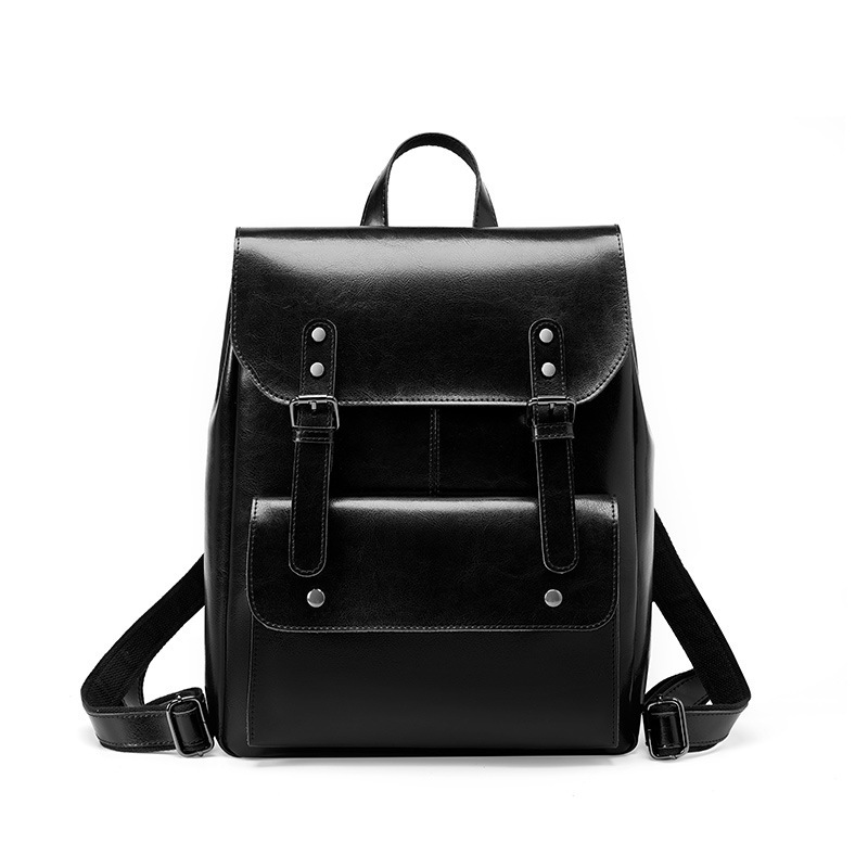 Leather Backpack Wear-resistant Cowhide Backpack 3 Leather Backpack Wear-resistant Cowhide Backpack - Image 3