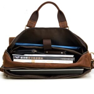 First-Layer Cowhide Briefcase