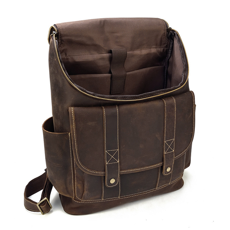 Leather Backpack – Rugged Multi-Pocket Bag 3 Leather Backpack – Rugged Multi-Pocket Bag - Image 3