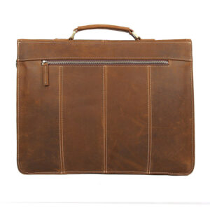 16-Inch First-Layer Cowhide Briefcase