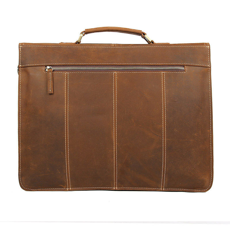 16-Inch First-Layer Cowhide Briefcase 1 16-Inch First-Layer Cowhide Briefcase