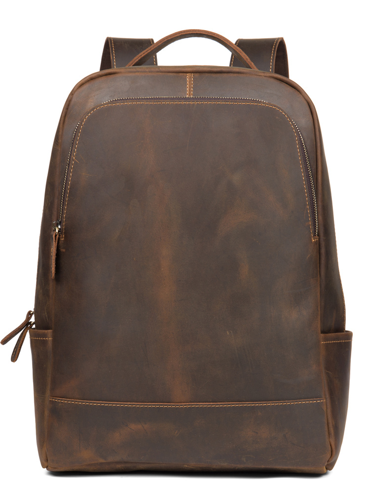 15-Inch First-Layer Cowhide Leather Backpack – Rugged Travel Daypack 1 15-Inch First-Layer Cowhide Leather Backpack – Rugged Travel Daypack