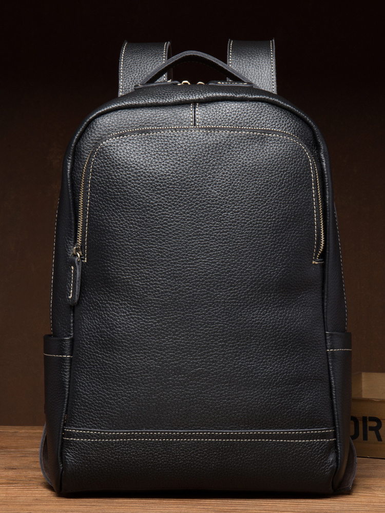 15-Inch First-Layer Cowhide Leather Backpack – Rugged Travel Daypack 7 15-Inch First-Layer Cowhide Leather Backpack – Rugged Travel Daypack - Image 7
