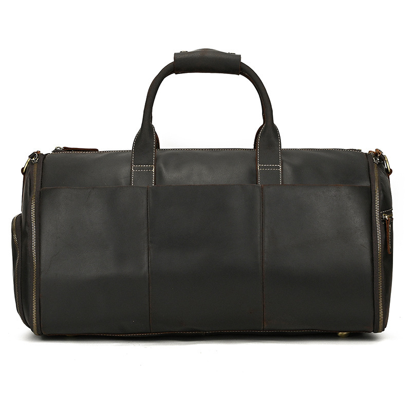 Convertible 2-in-1 Garment Duffel Bag – 22-Inch Top-Layer Cowhide Travel Bag 8 Convertible 2-in-1 Garment Duffel Bag – 22-Inch Top-Layer Cowhide Travel Bag - Image 8