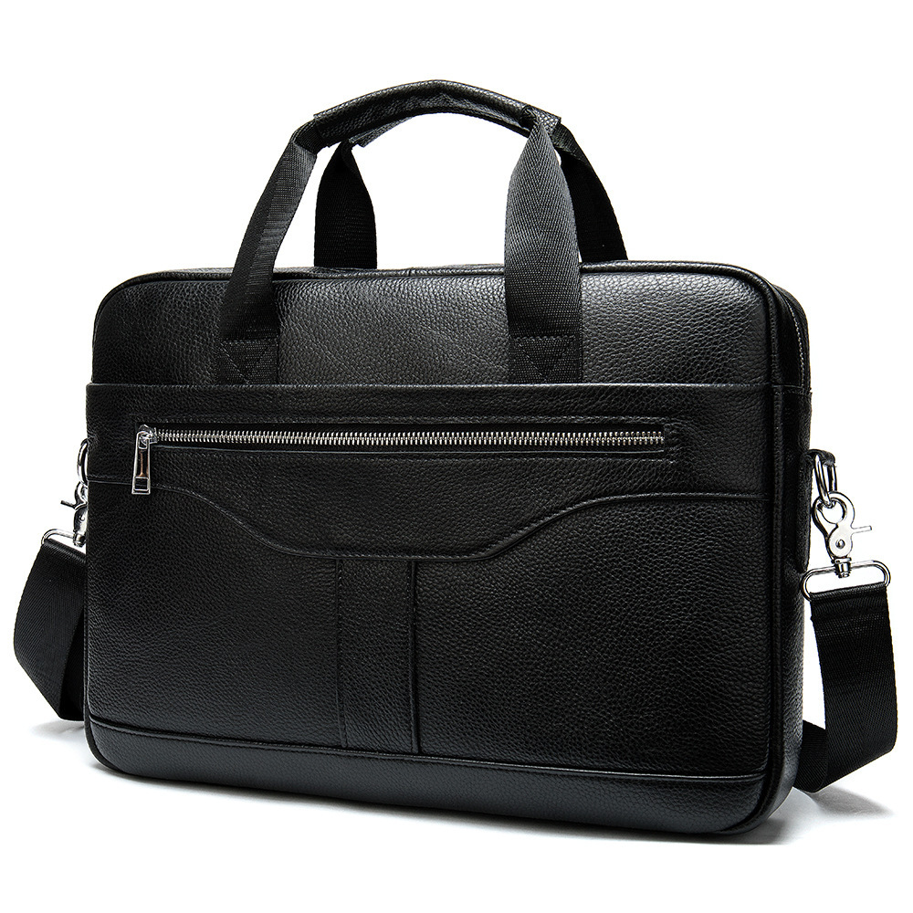 First-Layer Cowhide Leather Men's Briefcase – Classic Horizontal 6 First-Layer Cowhide Leather Men's Briefcase – Classic Horizontal - Image 6