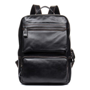 15-Inch First-Layer Cowhide Street Trend Backpack – Sleek Daypack