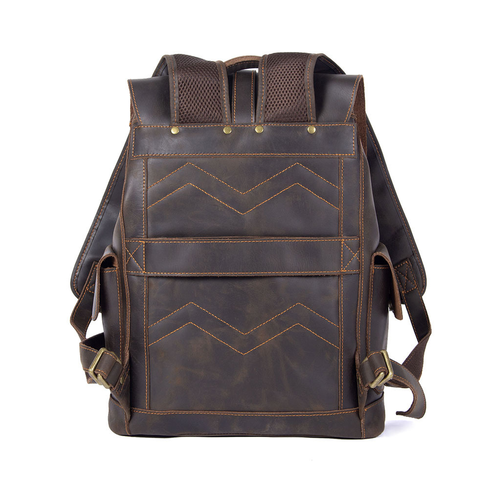 First-Layer Cowhide Leather Backpack 3 First-Layer Cowhide Leather Backpack - Image 3