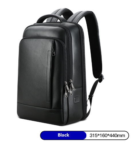 Expandable Cowhide Leather Business Backpack – Sleek Smart Laptop Daypack 2 Expandable Cowhide Leather Business Backpack – Sleek Smart Laptop Daypack - Image 2