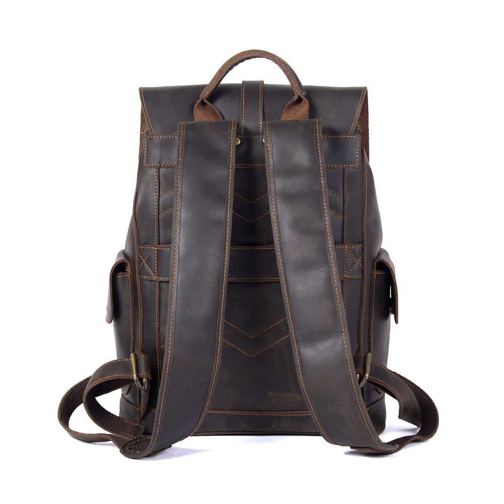First-Layer Cowhide Leather Backpack 5 First-Layer Cowhide Leather Backpack - Image 5