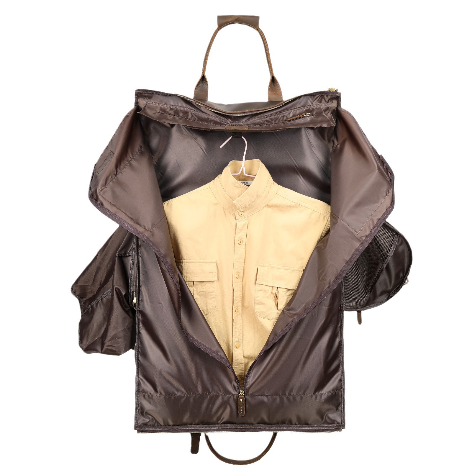 First-Layer Cowhide Retro Travel Duffel Bag 3 First-Layer Cowhide Retro Travel Duffel Bag - Image 3