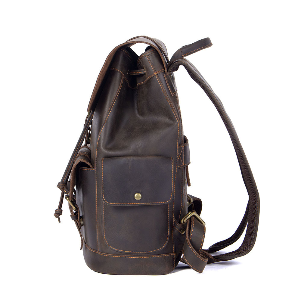 First-Layer Cowhide Leather Backpack 6 First-Layer Cowhide Leather Backpack - Image 6