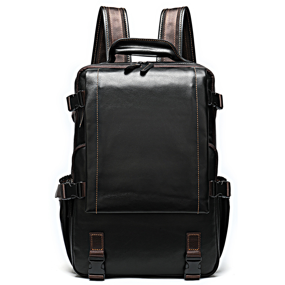 Leather Backpack – Sleek Daypack 5 Leather Backpack – Sleek Daypack - Image 5