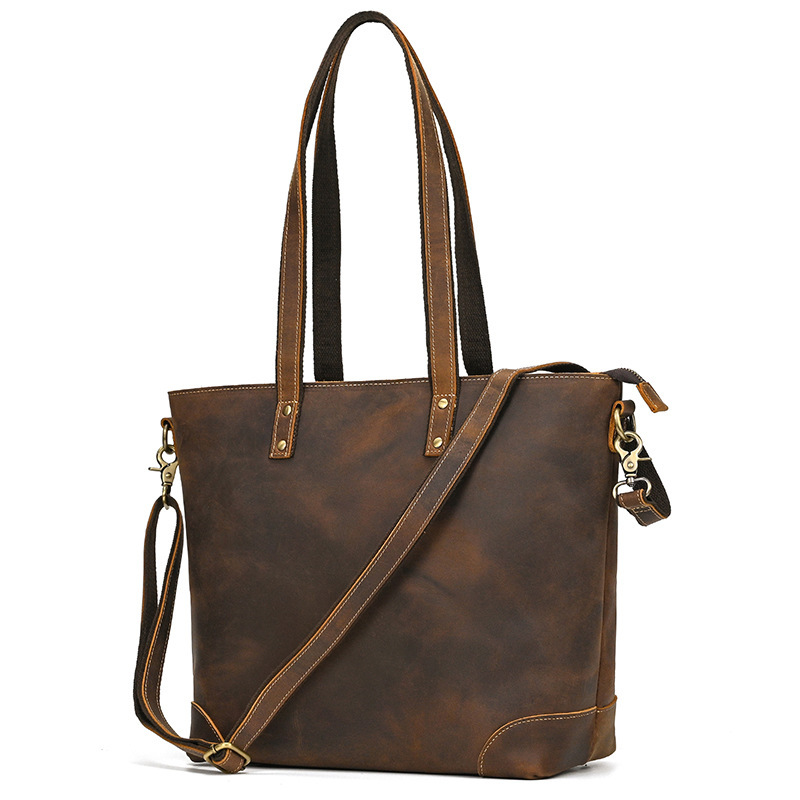 First-Layer Cowhide Large Tote Bag 3 First-Layer Cowhide Large Tote Bag - Image 3