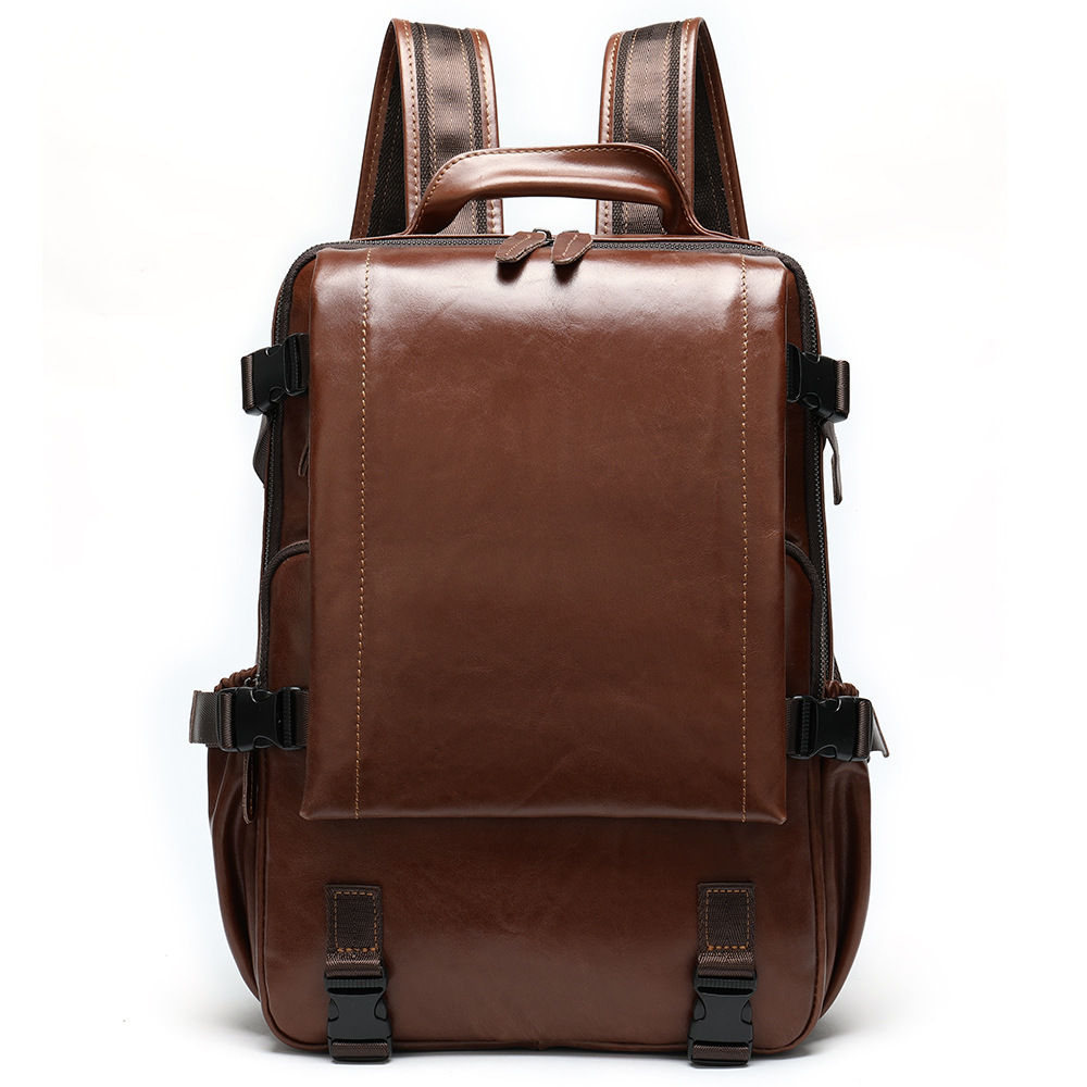 Leather Backpack – Sleek Daypack 8 Leather Backpack – Sleek Daypack - Image 8
